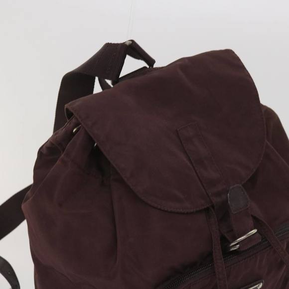 PRADA Backpack Nylon Wine Red Auth bs11789 - Picture 6 of 16